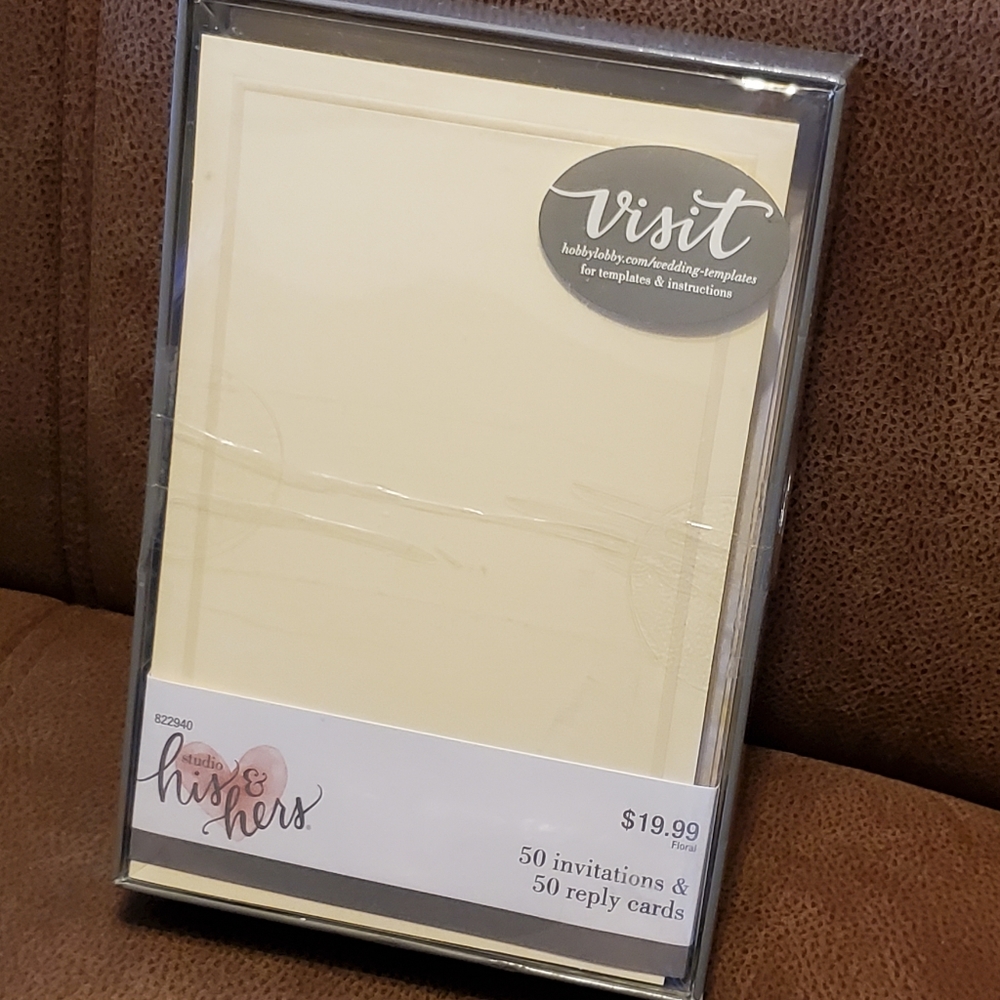 His & Hers Studio customizable wedding invitations